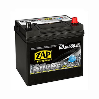 Автомобільний акумулятор ZAP Silver Calcium Asia 60Аh 550А R+ (правий +) 560 A0 564958889078 фото