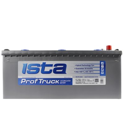 Автомобильный аккумулятор ISTA Pr. Truck 200Аh 1300А L+ (левый +) 566125882988 фото