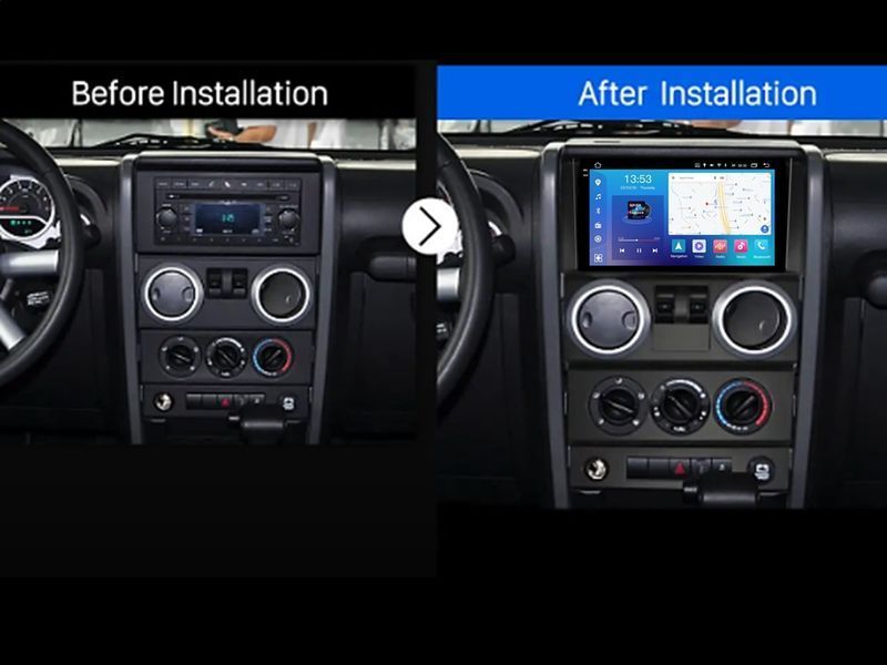 Штатна магнітола FORS.auto FS 4 MAX Qled для Jeep Wrangler Rubicon (4+32Gb, 9&quot\;, 2 doors) 2008-2010 FS-80670 фото