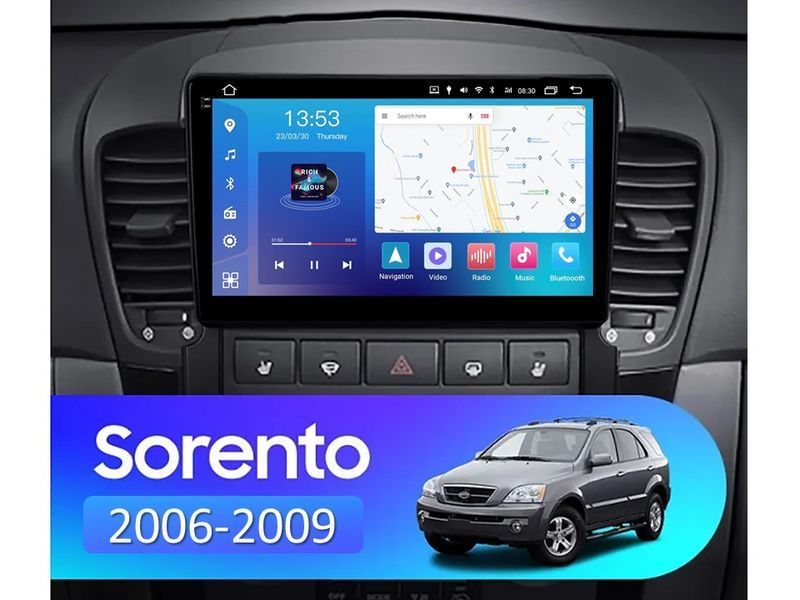 Штатна магнітола FORS.auto FS 2 PRO для Kia Sorento (2+32Gb, 9&quot\;) 2006-2009 FS-2215 фото