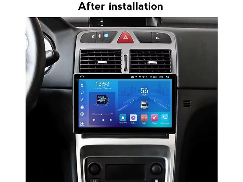 Штатна магнітола FORS.auto FS 2 ULTRA для Peugeot 307 (2+32Gb, 9&quot\;) 2002-2013 FS-1549 фото