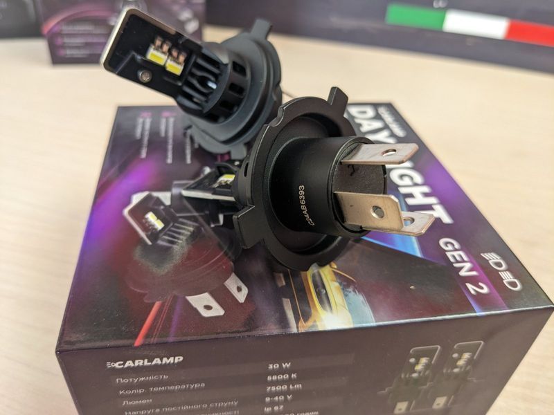 Автомобільні LED лампи H4 Carlamp Day Light Gen 2 Led автолампи 5800K 7500 Lm (DLG2H4) 115140 фото