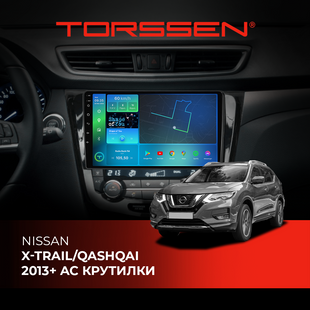 Штатная магнитола Torssen Nissan Xtrail/Qashqai 2013+ AC крутилки F108256 4G Carplay DSP 202307716 фото