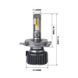 Автомобільні LED лампи H4 CarLamp Ultra Vision Led автолампи 9400 Lm 6000 K (UVH4) 115207 фото 3