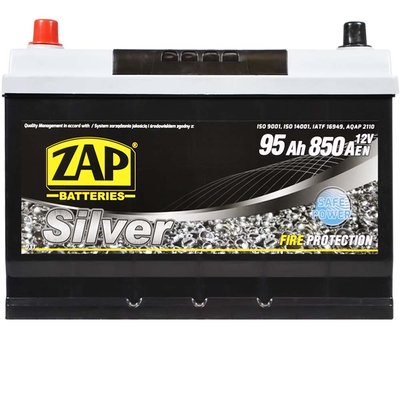 Автомобільний акумулятор ZAP Silver Calcium Asia 95Аh 850А L+ (лівий +) 595 A1 564958888291 фото