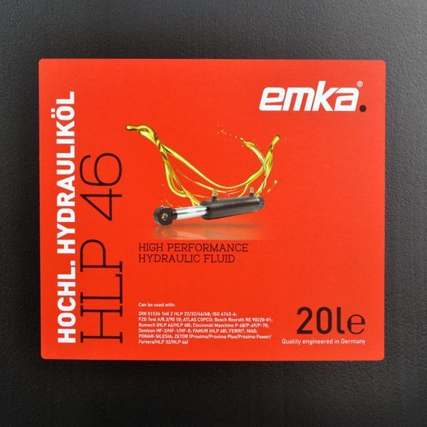 Гідравлічна олива Emka Hochl.Hydraulik&ouml;l HLP 46 20л 1022584 фото