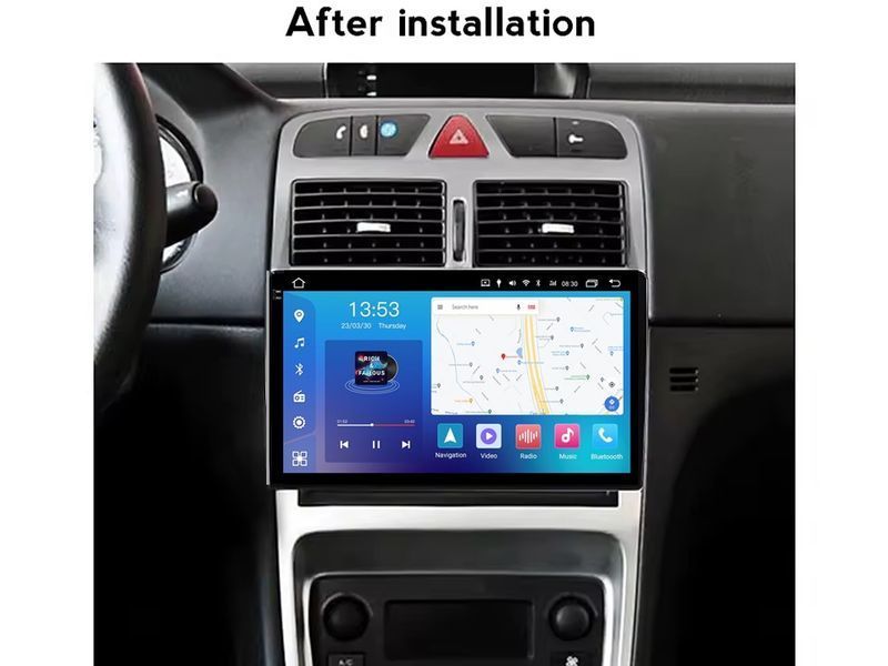 Штатна магнітола FORS.auto FS 4 PRO для Peugeot 307 (4+64Gb, 9&quot\;) 2002-2013 FS-4061 фото