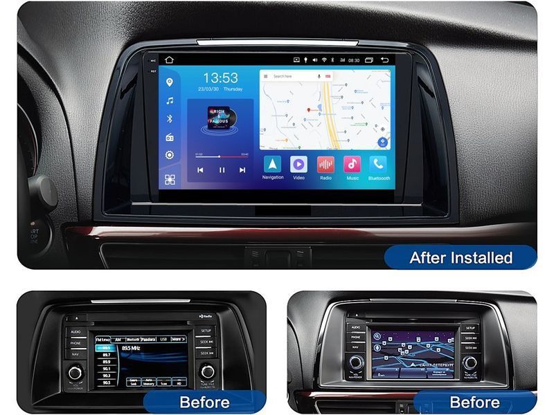 Штатна магнітола FORS.auto FS 2 PRO для Mazda 6 (2+32Gb, 9&quot\;) 2012-2016 FS-2064 фото