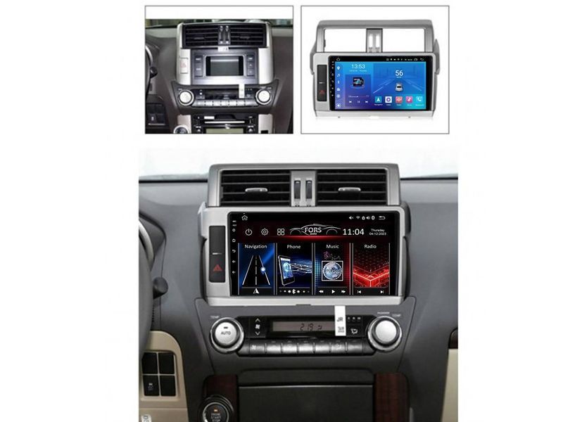 Штатна магнітола FORS.auto FS 1 LITE для Toyota Land Cruiser Prado 150 (1+32Gb, 10&quot\;) 2013-2017 FS-991 фото