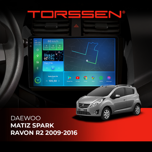 Штатна магнітола Torssen 2K Chevrolet Matiz / Spark / Ravon R2 2009-2016 F98256 4G Carplay DSP 202308938 фото