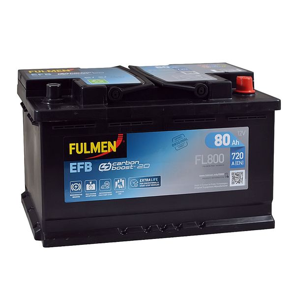 Автомобільний акумулятор FULMEN Start-Stop EFB 80Ah 720A R+ (правий +) 564958886077 фото