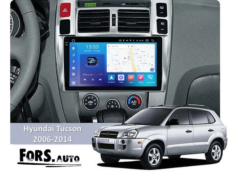 Штатна магнітола FORS.auto FS 2 PRO для Hyundai Tucson (2+32Gb, 10&quot\;) 2006-2014 FS-2086 фото