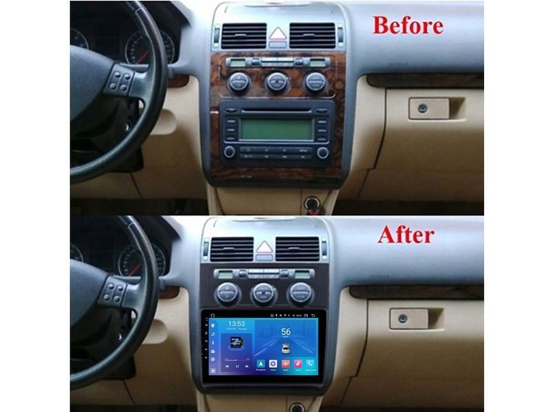 Штатна магнітола FORS.auto FS 1 LITE для Volkswagen Touran (1+32Gb, 10&quot\;, Auto AC) 2004-2008 FS-1439 фото