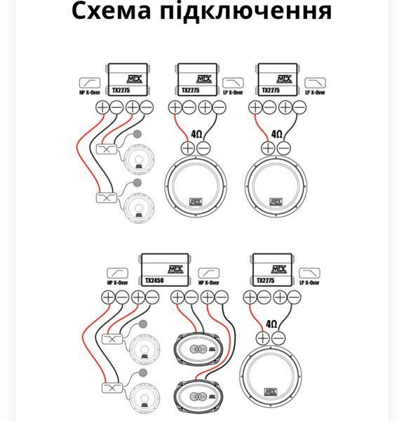 Двухканальний підсилювач MTX TR275 202301494 фото