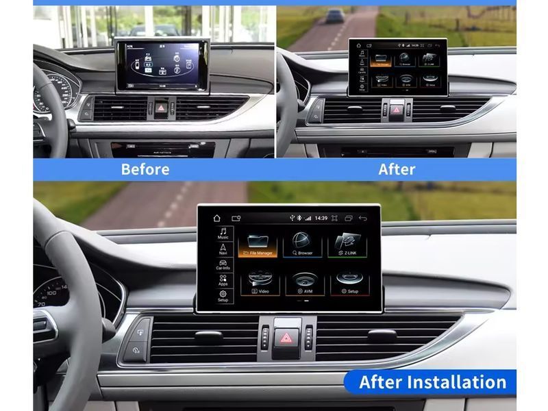 Штатна магнітола FORS.auto для Audi A6 RMC (8+64Gb, 9&quot\;) 2012-2019 403-FA фото