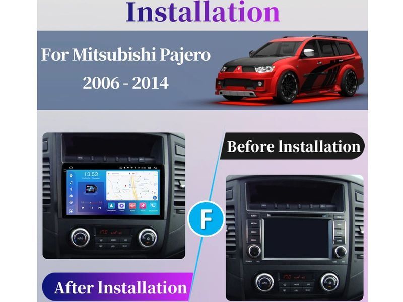 Штатна магнітола FORS.auto FS 4 PRO для Mitsubishi Pajero (4+64Gb, 9&quot\;) 2006-2014 FS-4397 фото