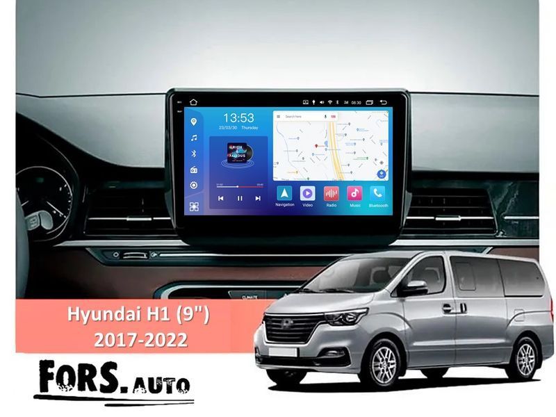 Штатна магнітола FORS.auto FS 4 MAX Qled для Hyundai H1 (4+32Gb, 9&quot\;) 2017-2022 FS-8342 фото