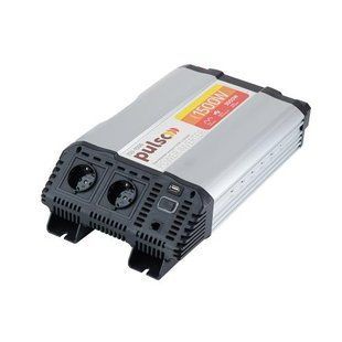 Перетворювач напруги PULSO ISU-1500/12V-220V/1500W/USB-5VDC2.0A/син.хвиля/клеми ISU-1500 фото