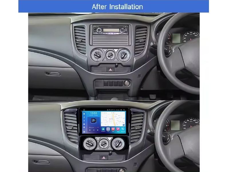 Штатна магнітола FORS.auto FS 4 MAX Qled для Mitsubishi Triton/L200 (4+32Gb, 9&quot\;, Manual AC, UV black) 2015-2019 FS-8378 фото
