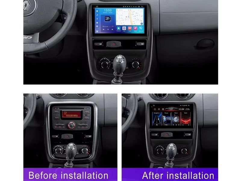 Штатна магнітола FORS.auto FS 4 MAX Qled для Renault Duster (4+32Gb, 9&quot\;) 2012-2019 FS-8480 фото