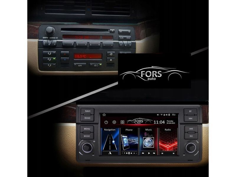 Штатна магнітола FORS.auto FS 2 ULTRA для BMW E46 (2+32Gb, 7&quot\;, CarPlay) 1998-2005 2 ULTRA-E46 фото