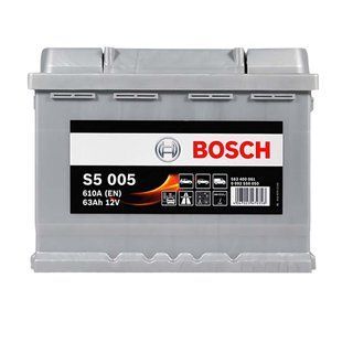 Автомобільний акумулятор BOSCH 63Ah 610A R+ (правий +) S50 050 566615479246 фото