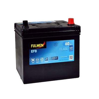 Автомобільний акумулятор FULMEN Start-Stop EFB Asia 60Ah 520A R+ (правий +) 564958886050 фото