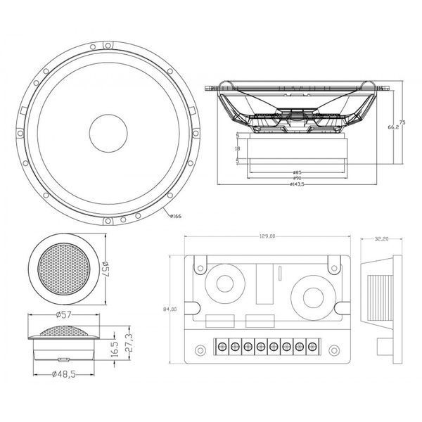 Компонентна акустика MTX TX665S 202301467 фото