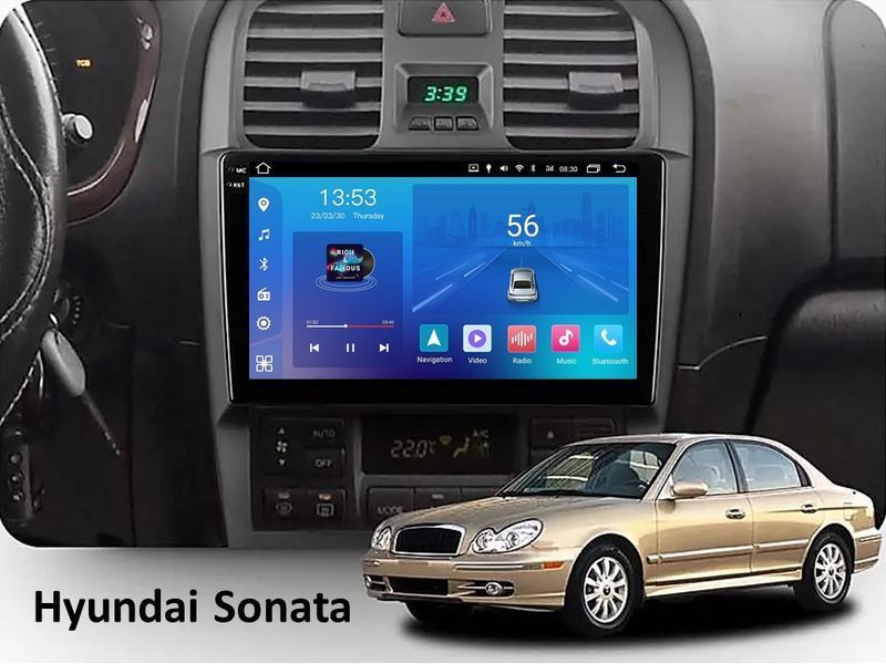 Штатна магнітола FORS.auto FS 2 ULTRA для Hyundai Sonata (2+32Gb, 9&quot\;) 2003-2009 FS-1589 фото