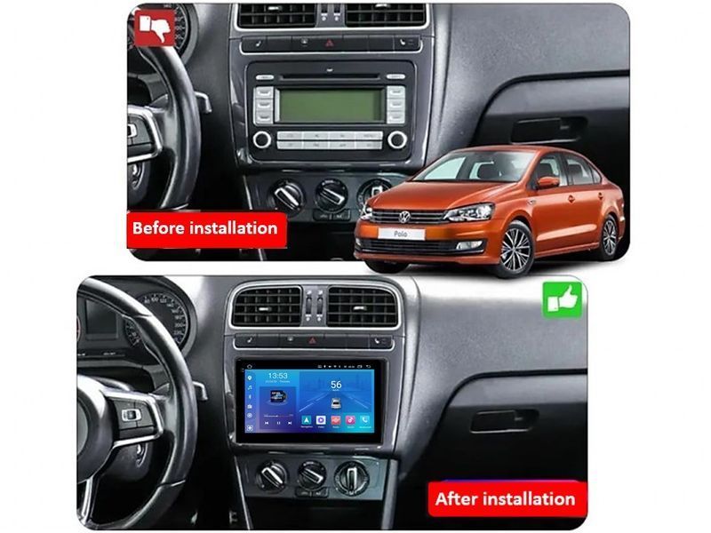 Штатна магнітола FORS.auto FS 2 ULTRA для Volkswagen Polo (2+32Gb, 9&quot\;, silver) 2008-2020 FS-1875 фото