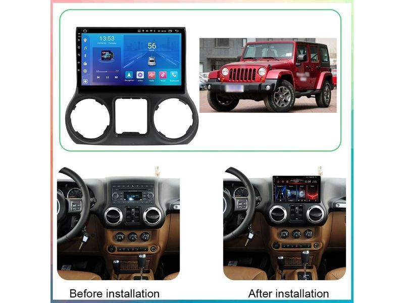 Штатна магнітола FORS.auto FS 1 LITE для Jeep Wrangler Rubicon (1+32Gb, 10&quot\;) 2011-2016 FS-1214 фото