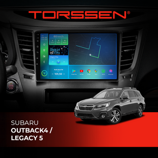 Штатна магнітола Torssen Subaru Outback4/Legacy 5 FL9 4+64Gb 4G Carplay DSP 202306572 фото