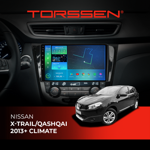 Штатна магнітола Torssen Nissan Xtrail/Qashqai 2013+ climate F10432 4G Carplay DSP 202304004 фото