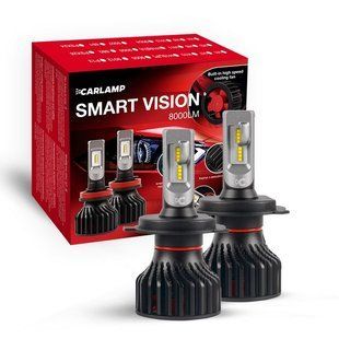 Автомобільні LED лампи H4 Carlamp Smart Vision Led автолампи 8000 Lm 6500 K (SM4) 115213 фото