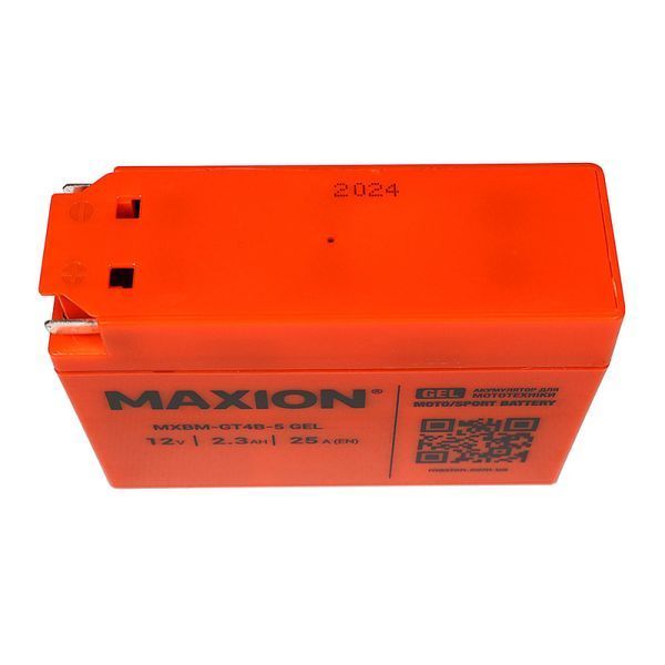 Мото акумулятор MAXION (HUAWEI) 24MXBM-GT4B-5 GEL (12V, 2,3Ah, 25A, -/+) 10011046 фото