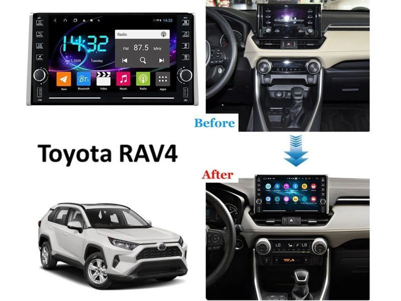 Штатна магнітола FORS.auto K150 для Toyota RAV4 (2+32Gb, 9&quot\;) 2018-2022 3087-K150 фото