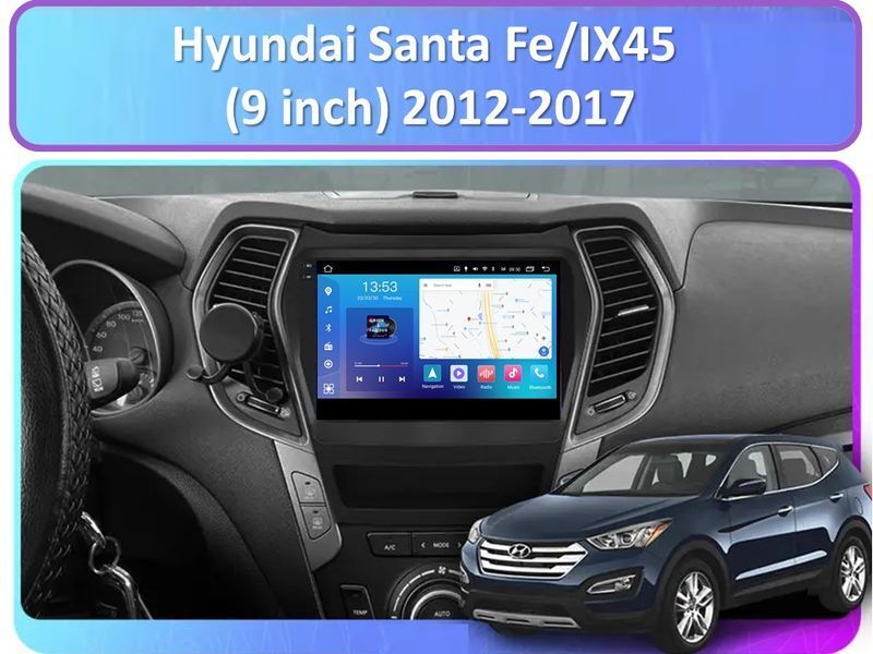 Штатна магнітола FORS.auto FS 2 PRO для Hyundai Santa Fe/IX45 (2+32Gb, 9&quot\;) 2012-2017 FS-2090 фото