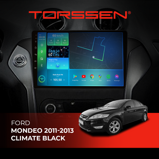 Штатна магнітола Torssen Ford Mondeo 11-13 climate black F10232 4G Carplay DSP 202271236 фото