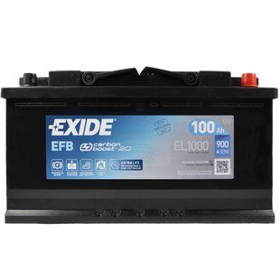Автомобільний акумулятор EXIDE (EL1000) Start-Stop EFB 100Аh 900A R+ 566125885163 фото