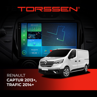 Штатна магнітола Torssen 2K DTS Renault Captur 2013+,Trafic 2014+ F9432 4G Carplay DSP 202308457 фото