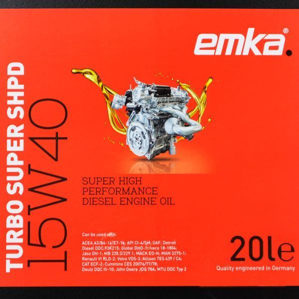 Моторна олива Emka Turbo Super SHPD 15W-40 20L 1022378 фото