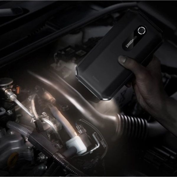 Імпульсний пусковий пристрій Baseus Jump Starter 12В 1000А для зарядки акумуляторних батарей 10Аг (CGNL020101) 12711 фото