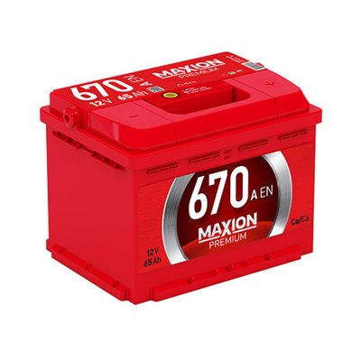 Автомобільний акумулятор MAXION Premium 65 Аh 670A R+ (правий +) 564958887203 фото