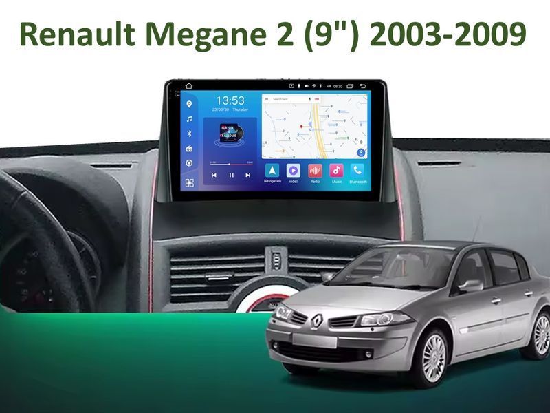 Штатна магнітола FORS.auto FS 6 MAX для Renault Megane 2 (6+128Gb, 9&quot\;) 2003-2009 FS-6437 фото