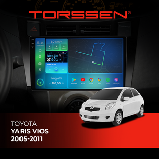 Штатна магнітола Torssen 2K DTS Toyota Yaris Vios 05-11 F9432 4G Carplay DSP 202308592 фото