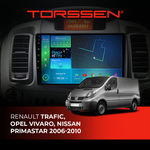 Штатна магнітола Torssen Renault Trafic, Opel Vivaro, Nissan Primastar 06-10 F10432 4G Carplay DSP 202304055 фото