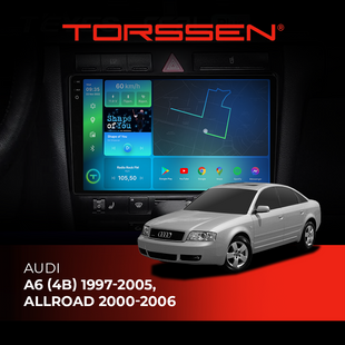 Штатна магнітола Torssen 2K DTS Audi A6 (4B) 97-05 ,Allroad 00-06 F9432 4G Carplay DSP 202308065 фото