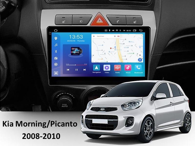 Штатна магнітола FORS.auto FS 4 MAX Qled для Kia Morning/Picanto (4+32Gb, 9&quot\;) 2008-2010 FS-8032 фото