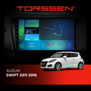 Штатна магнітола Torssen Suzuki Swift 2011-2016 FL9 4+64Gb 4G Carplay DSP 202306579 фото