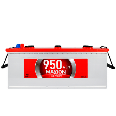 Автомобільний акумулятор MAXION Premium 155Аh 950A L+ (лівий +) TR D4A 564958892419 фото